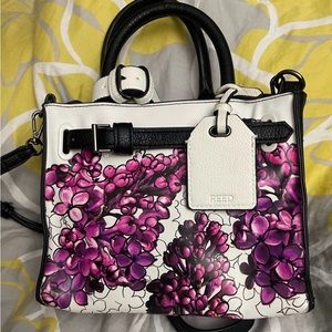 Reed Mini Satchel Crossbody Floral Handbag